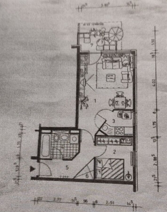 Schöne Eigentumswohnung in gefragter Wohnlage mit Balkon / Tiefgarage und Parkanlage - Grundriss 3 bearbeitet